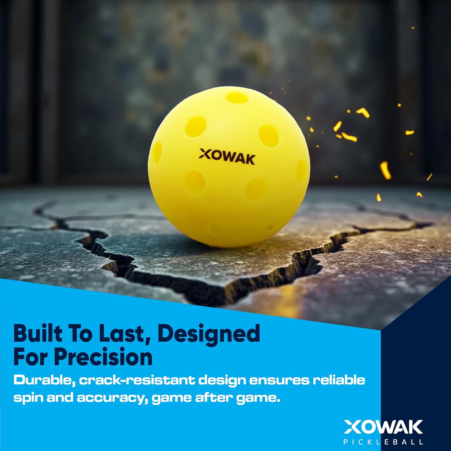 Xowak Ace Flight 26 pickleball balls angle three