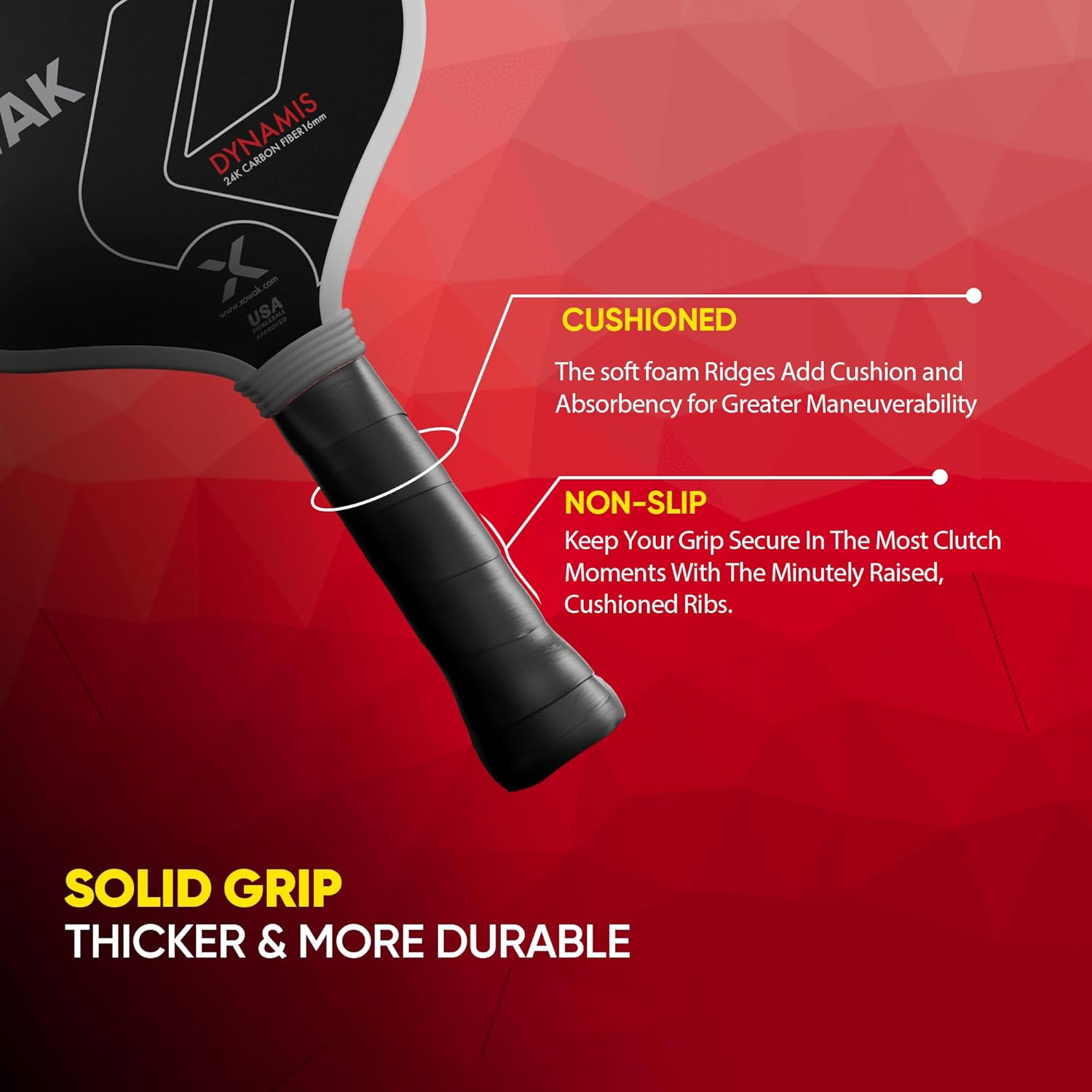 Pro Dynamis Pickleball Paddle 16mm angle five